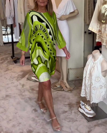 Amara | Abito Elegante con Collo Rotondo