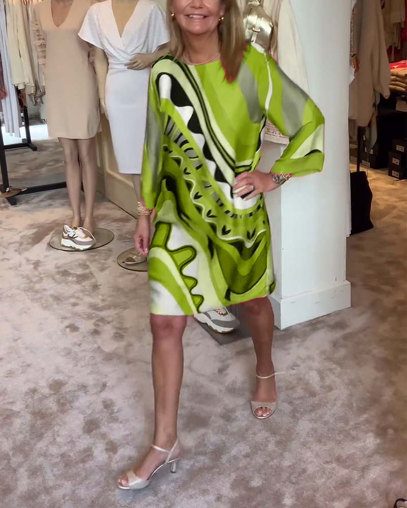 Amara | Abito Elegante con Collo Rotondo